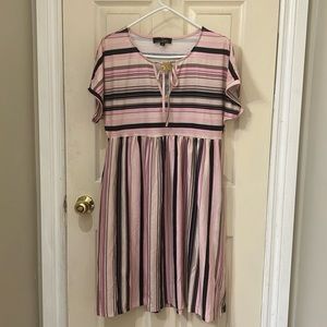 Cute tie front spring dress